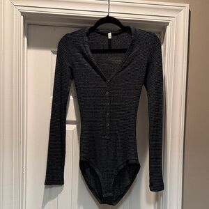 Navy Long Sleeve Bodysuit
